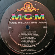 Hank Williams With His Drifting Cowboys : Hank Williams Lives Again (LP, Comp, Mono)