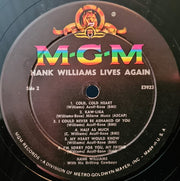 Hank Williams With His Drifting Cowboys : Hank Williams Lives Again (LP, Comp, Mono)