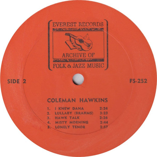 Coleman Hawkins : Coleman Hawkins (LP, Album, RE)