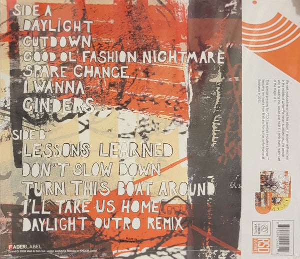 Matt & Kim : Grand (LP, Album, Yel + 7", Ora + RSD)