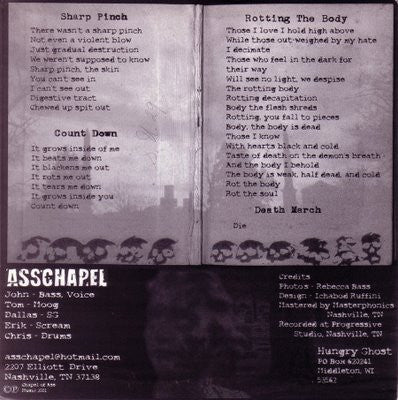 Asschapel : Rotting The Body (7")