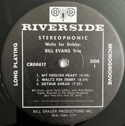 Bill Evans Trio* : Waltz For Debby (LP, Album, RE, 180)