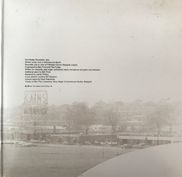 Tim Hecker : Ravedeath, 1972 (2xLP, Album)