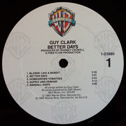 Guy Clark : Better Days (LP, Album, Jac)