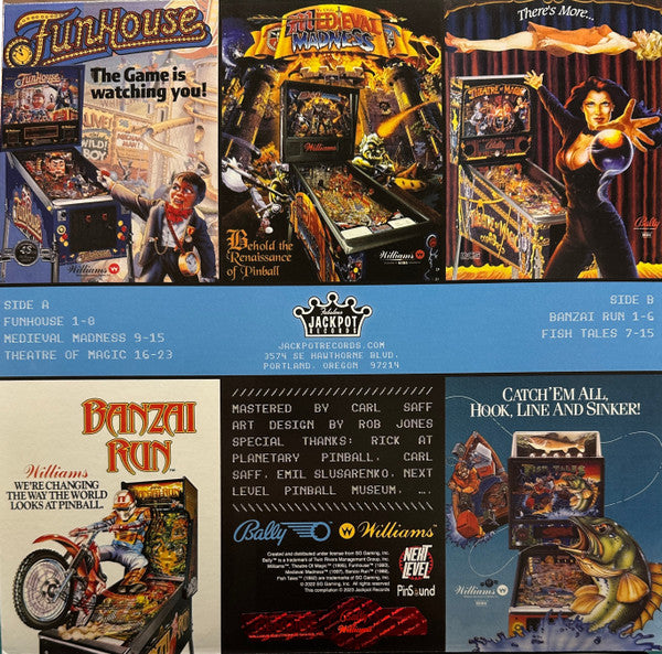 Various : Jackpot Plays Pinball Vol. 2 (LP, Album, Ltd, Lim)