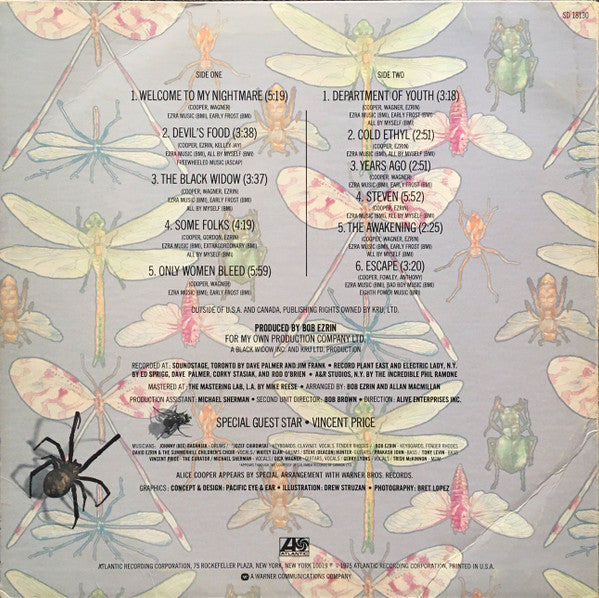 Alice Cooper (2) : Welcome To My Nightmare (LP, Album, Mon)