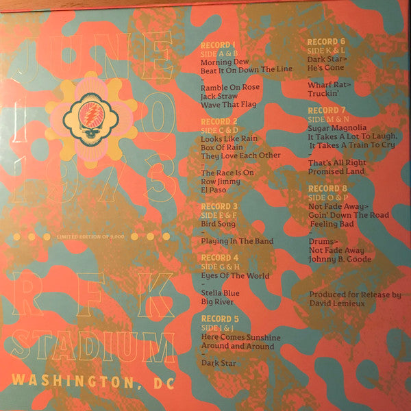 The Grateful Dead : RFK Stadium, Washington, D.C. 6/10/73  (8xLP, 180 + Box, Album, Ltd)