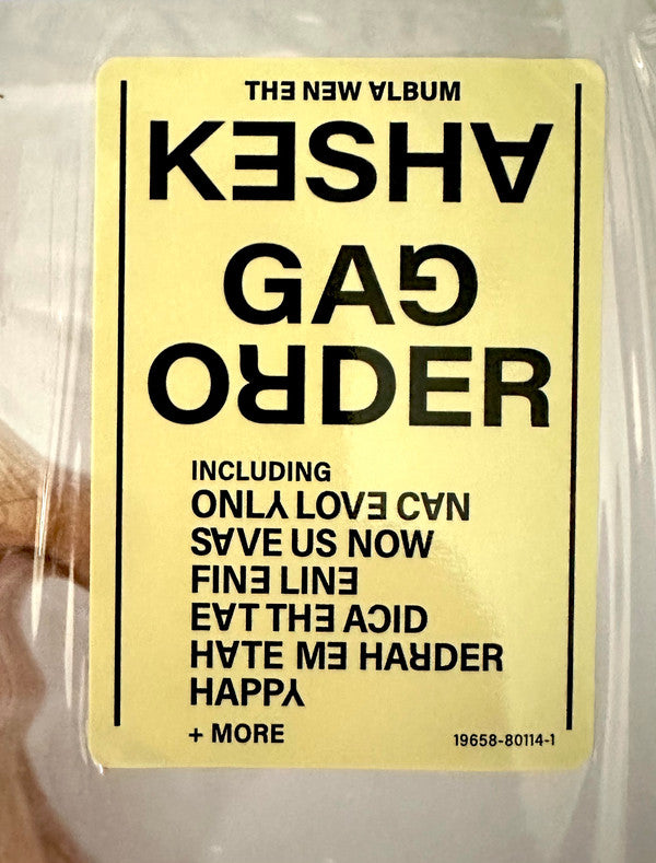 Kesha : Gag Order (LP, Album, Bon)