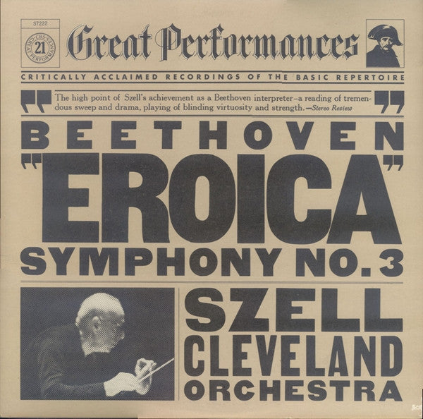 Beethoven* - Szell*, The Cleveland Orchestra : Eroica Symphony No. 3 (LP, RE)