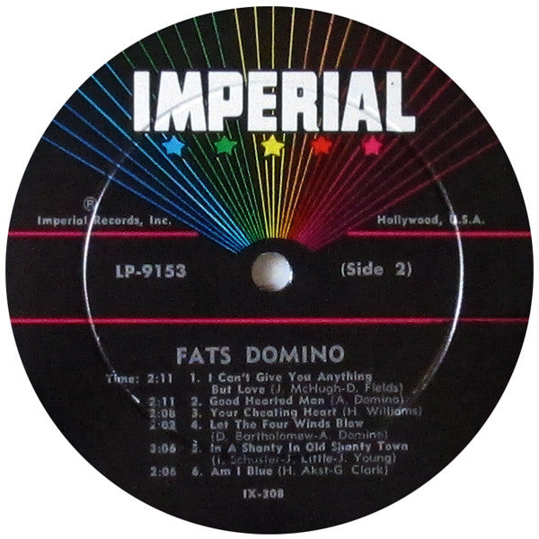 Fats Domino : Let The Four Winds Blow (LP, Album, Mono)