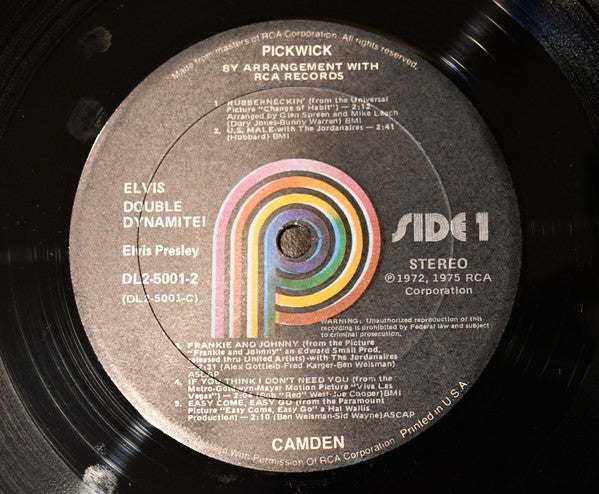 Elvis Presley : Double Dynamite (2xLP, Comp, RP)