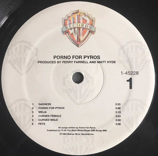 Porno For Pyros : Porno For Pyros (LP, Album)