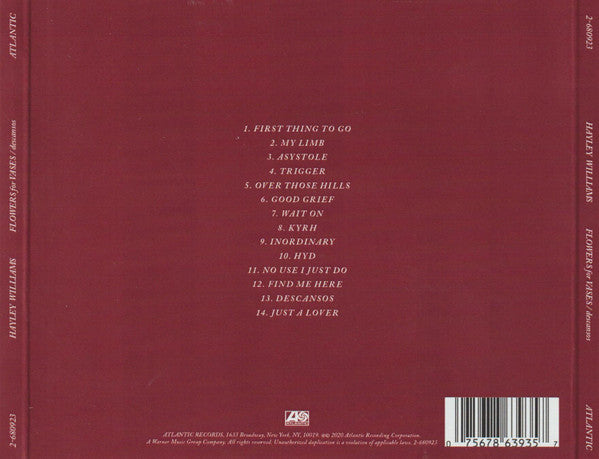 Hayley Williams : Flowers For Vases / Descansos (CDr, Album, RE)