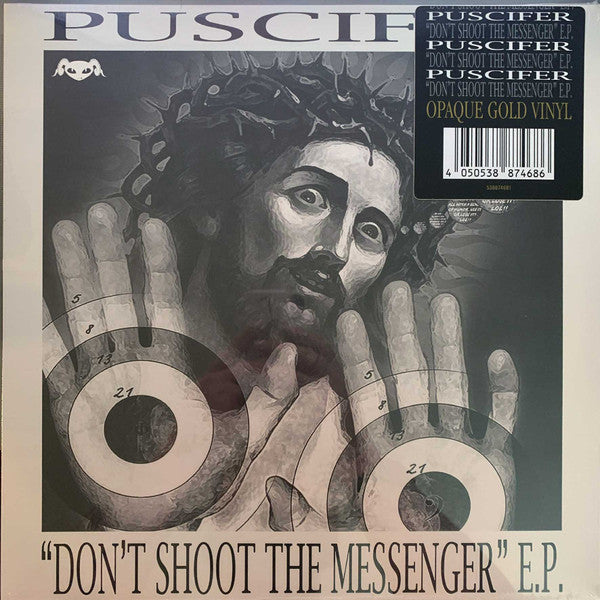 Puscifer : "Don't Shoot The Messenger" E.P. (12", S/Sided, EP, Etch, Ltd, RE, Gol)