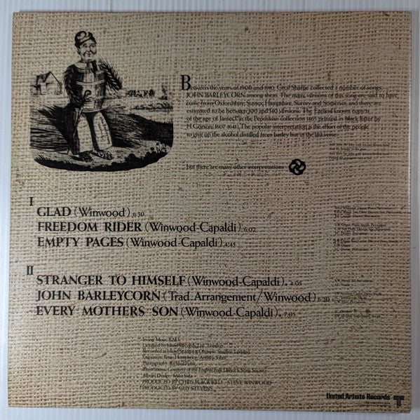 Traffic : John Barleycorn Must Die (LP, Album, RE, Res)