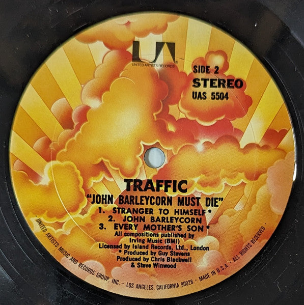 Traffic : John Barleycorn Must Die (LP, Album, RE, Res)