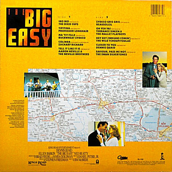 Various : The Big Easy (Original Motion Picture Soundtrack) (LP, Album, Comp)