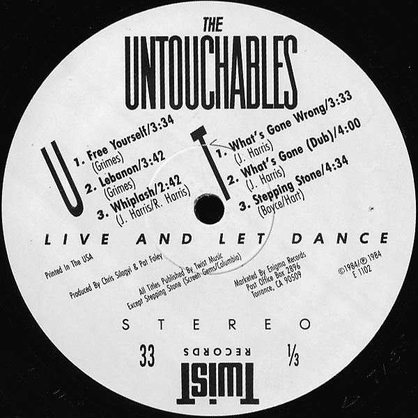 The Untouchables (7) : Live And Let Dance (LP, MiniAlbum)