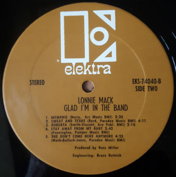 Lonnie Mack : Glad I'm In The Band (LP, Album)