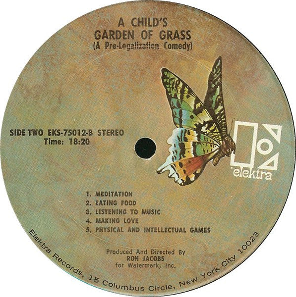 Ron Jacobs (2) : A Child's Garden Of Grass (A Pre-Legalization Comedy) (LP, Album)