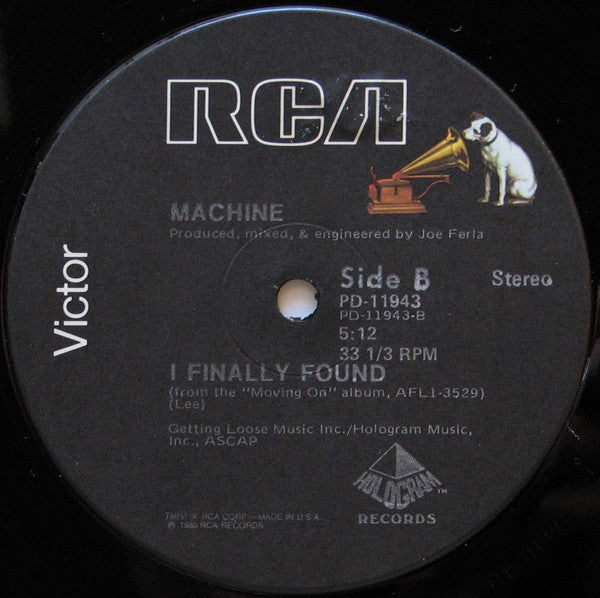 Machine : Is It Love (12", Single, Ind)