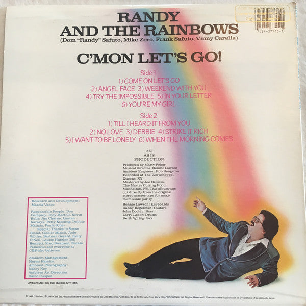 Randy And The Rainbows* : C'mon Let's Go! (LP, Album, Ter)
