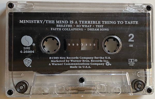 Ministry : The Mind Is A Terrible Thing To Taste (Cass, Album, SR )