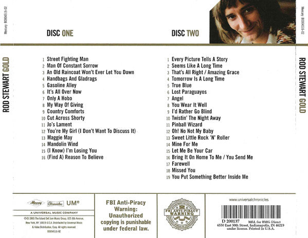 Rod Stewart : Gold (2xCD, Comp, Club)