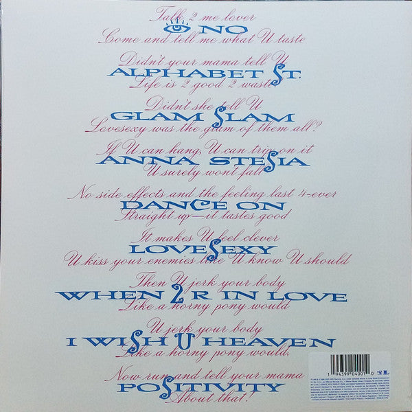 Prince : Lovesexy (LP, Album, RE)