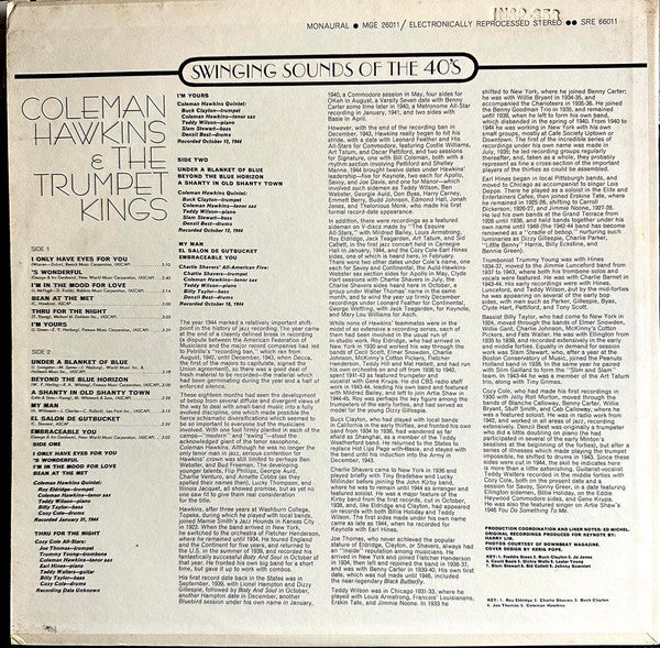 Coleman Hawkins & The Trumpet Kings : Swinging Sounds of the 40's (LP, Comp)