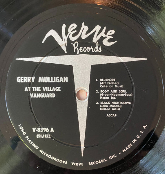 Gerry Mulligan And The Concert Jazz Band* : At The Village Vanguard (LP, Album, Mono, DEE)
