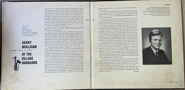 Gerry Mulligan And The Concert Jazz Band* : At The Village Vanguard (LP, Album, Mono, DEE)