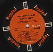 Shirley Scott Trio : For Members Only (LP, Album)