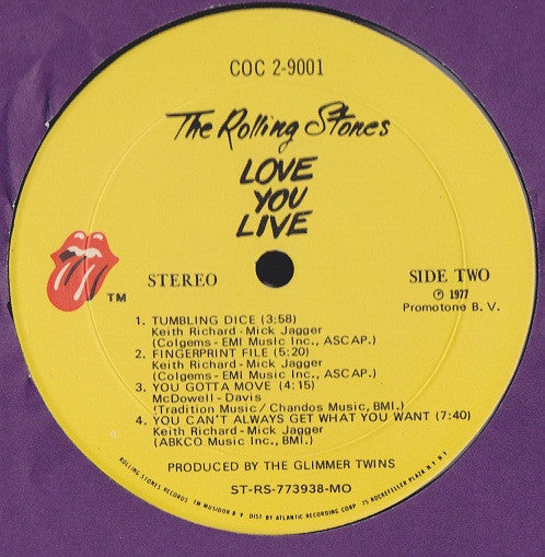 The Rolling Stones : Love You Live (2xLP, Album, MO )
