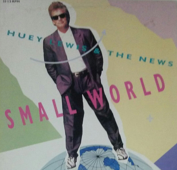 Huey Lewis & The News : Small World (12", Single, Promo)