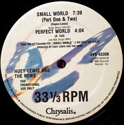 Huey Lewis & The News : Small World (12", Single, Promo)