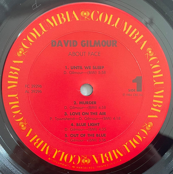 David Gilmour : About Face (LP, Album, Pit)