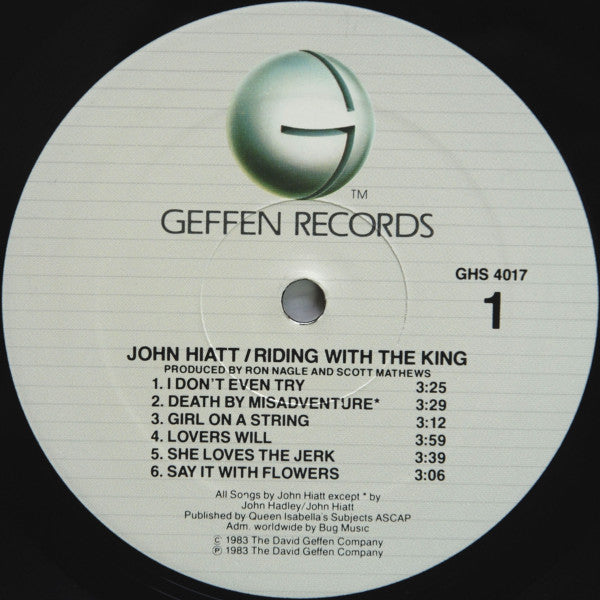 John Hiatt : Riding With The King (LP, Album, All)