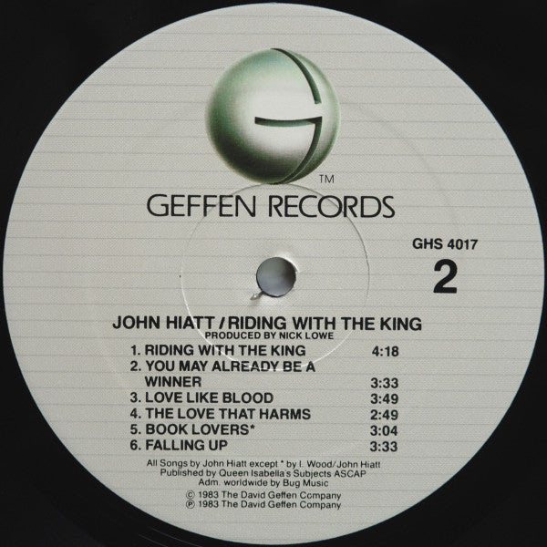 John Hiatt : Riding With The King (LP, Album, All)