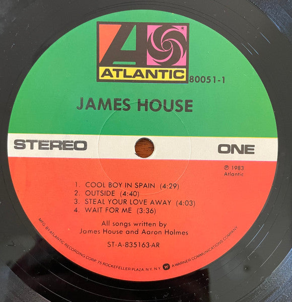 James House : James House (LP, Album, All)