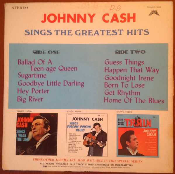Johnny Cash : Sings The Greatest Hits (LP, Comp)