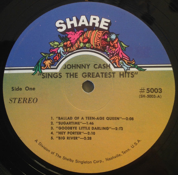 Johnny Cash : Sings The Greatest Hits (LP, Comp)