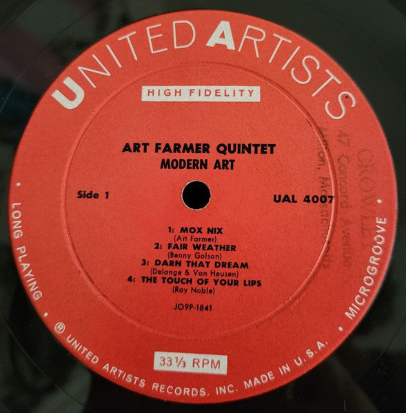 Art Farmer : Modern Art (LP, Album, Mono)