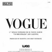 Madonna : Vogue (7", Promo)