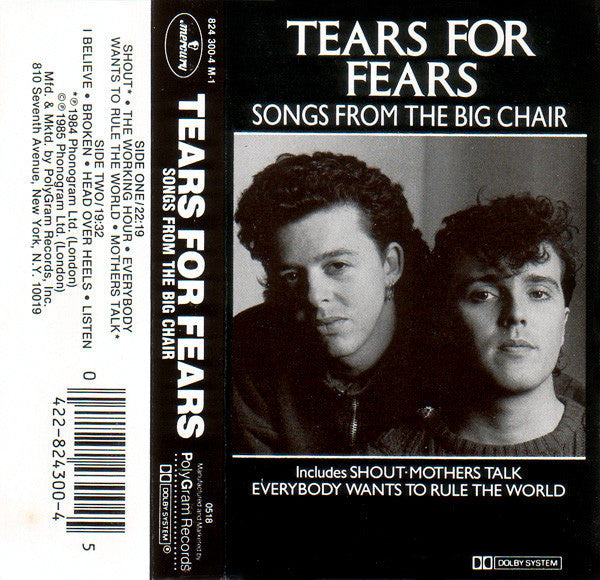Tears For Fears : Songs From The Big Chair (Cass, Album, Dol)
