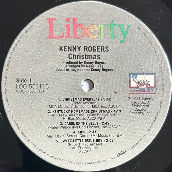 Kenny Rogers : Christmas (LP, Album, Club, Car)