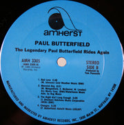 Paul Butterfield : The Legendary Paul Butterfield Rides Again (LP, Album)
