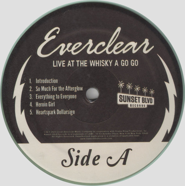Everclear : Live At The Whisky A Go Go (2xLP, Album, Cok)