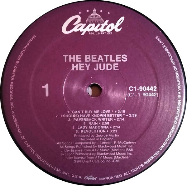 The Beatles : Hey Jude (LP, Comp, RE, C1 )