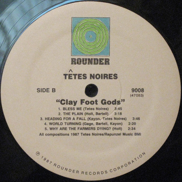 Têtes Noires : Clay Foot Gods (LP, Album)